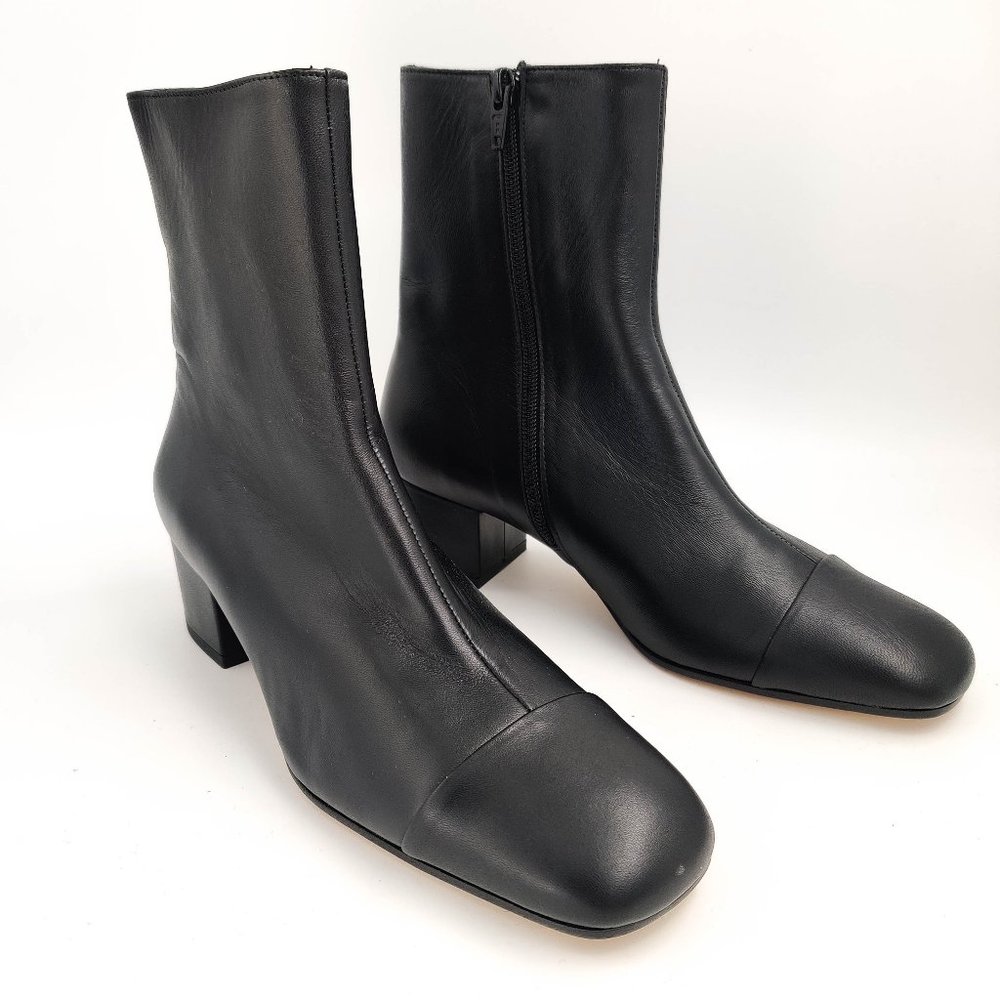 Staud Aimee Short Ankle Boots in Black 37 7